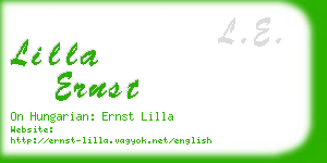 lilla ernst business card